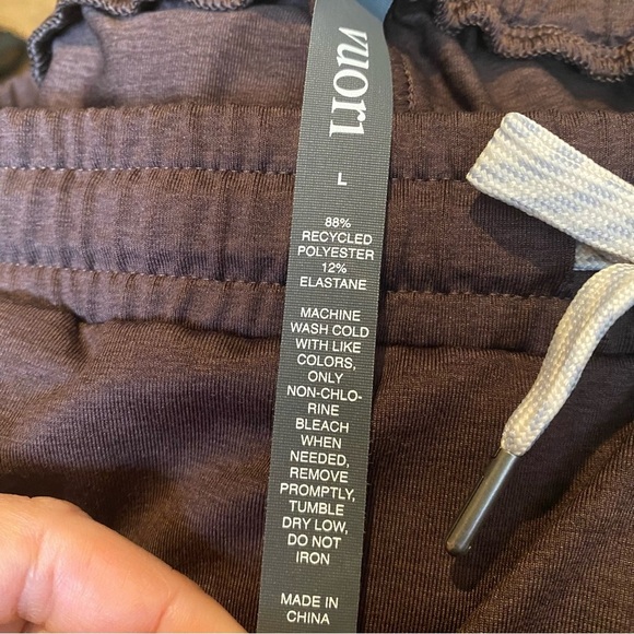 VUORI Men Brown Sunday Performance Key Embroidery Jogger Pants Size Large - Picture 10 of 10